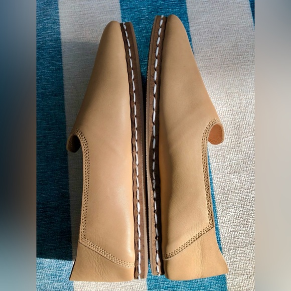 New Shoe the Bear Nude Leather Khalo Slipper Flats - Picture 8 of 9